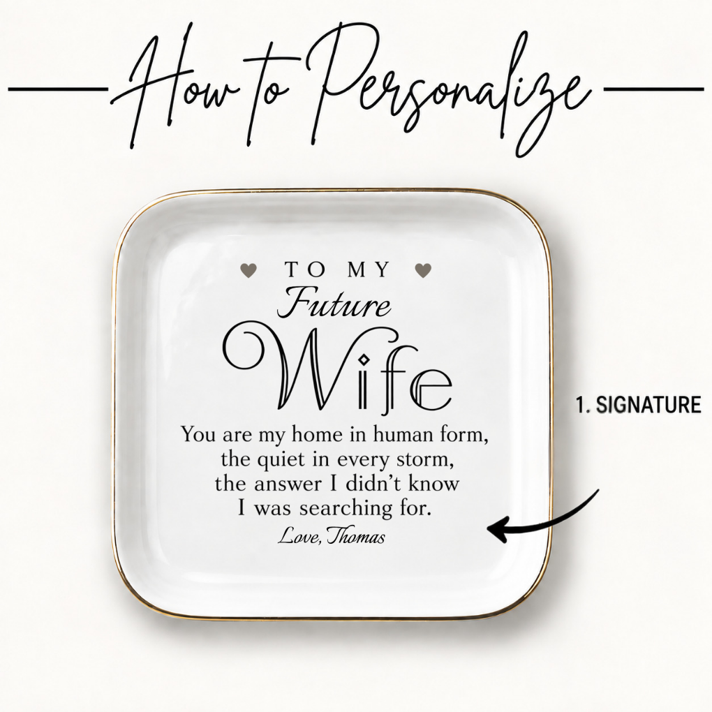 Personalized Future Wife Jewelry Dish | Romantic Ring Holder