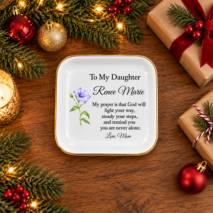 Personalized Christian Jewelry Dish for Daughter from Mom – My Prayer