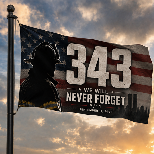25 Years -  343 Never Forget 9/11 Flag