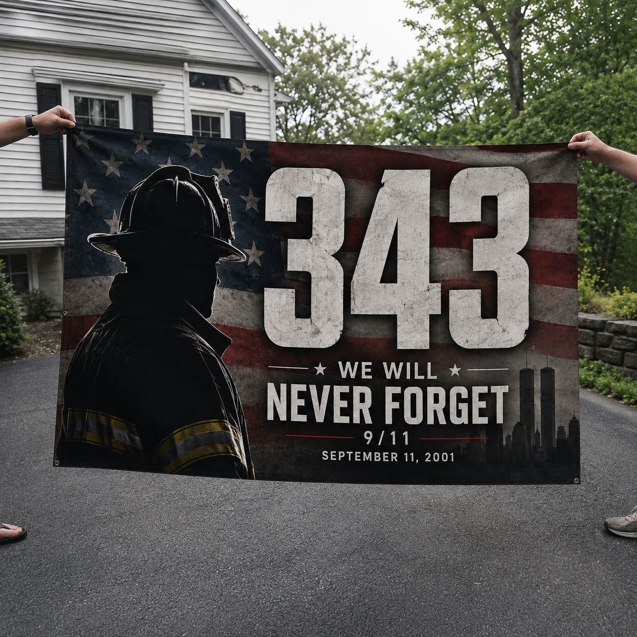 25 Years -  343 Never Forget 9/11 Flag