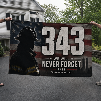 25 Years -  343 Never Forget 9/11 Flag
