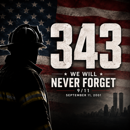 25 Years -  343 Never Forget 9/11 Flag