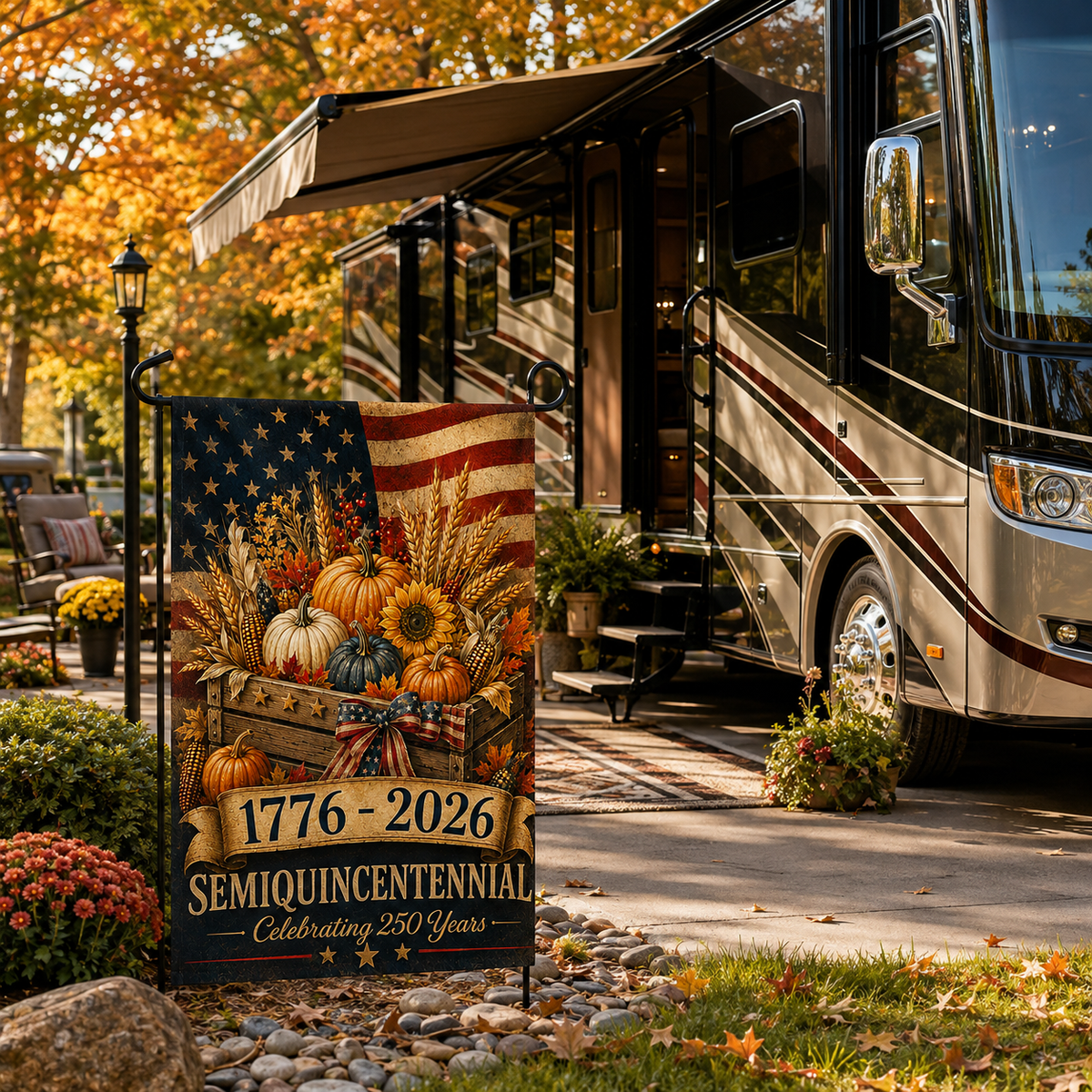 250 Years of Freedom - Semiquincentennial Garden Flag
