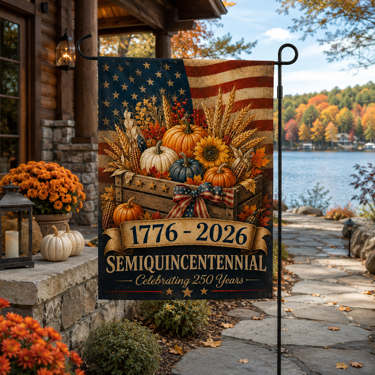 250 Years of Freedom - Semiquincentennial Garden Flag